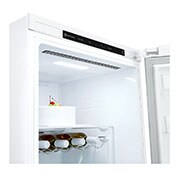 LG 386L Fritstående køleskab (Hvid) - Energiklasse E, DoorCooling™, LINEARCooling™, Moist Balance Crisper™, Smart Diagnosis™ med Wi-Fi, GLE51SWGSZ