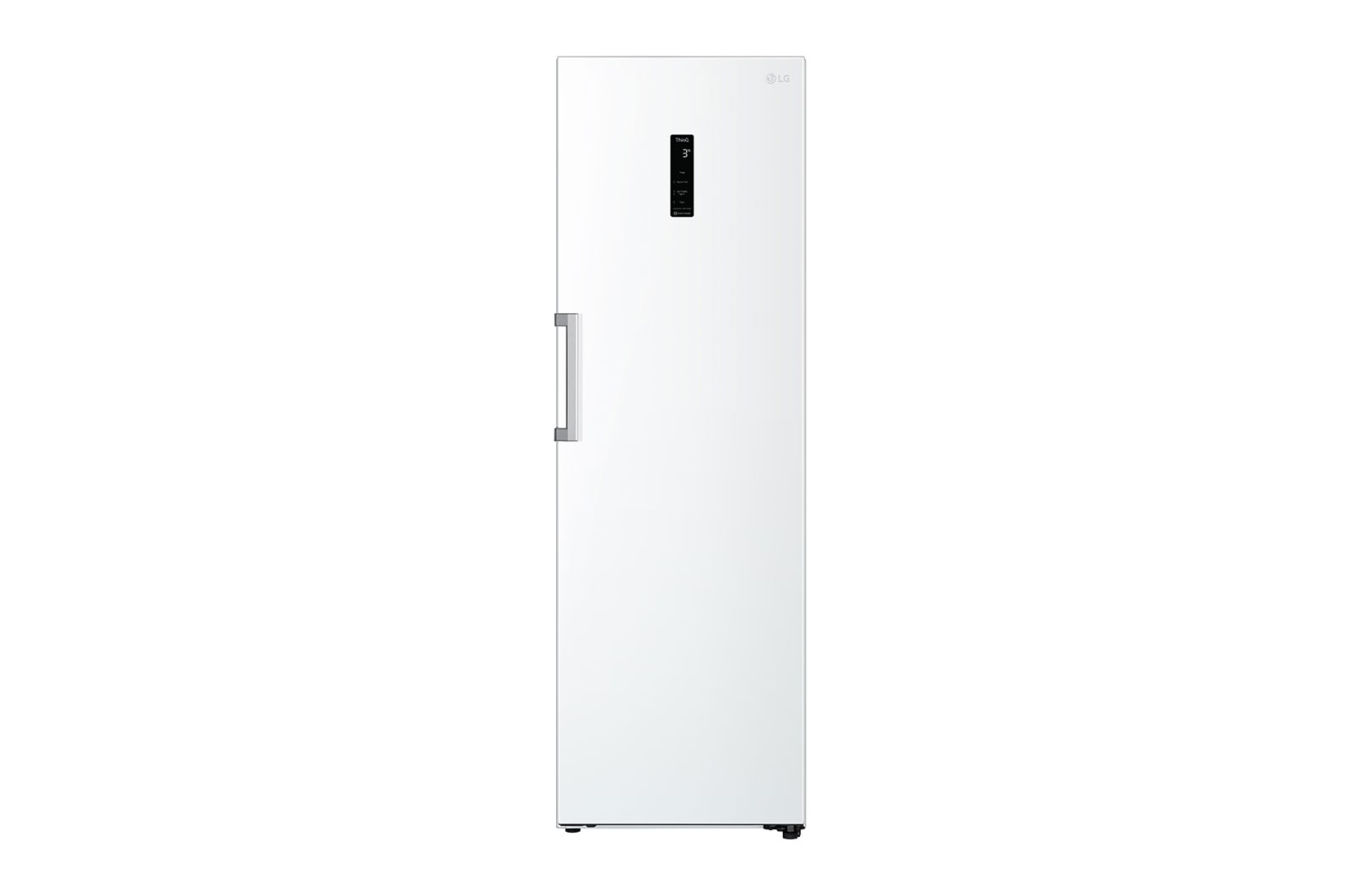 LG 386L Fritstående køleskab (Hvid) - Energiklasse E, DoorCooling™, LINEARCooling™, Moist Balance Crisper™, Smart Diagnosis™ med Wi-Fi, GLE51SWGSZ