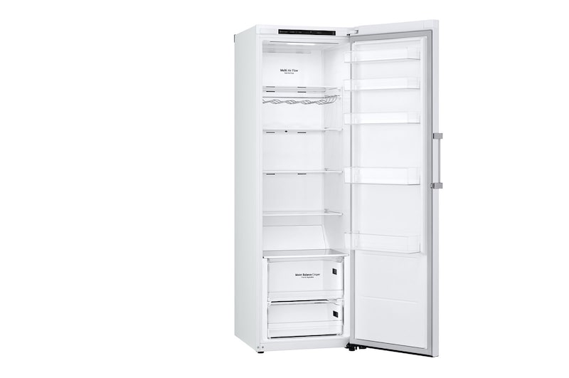 LG 386L Fritstående køleskab (Hvid) - Energiklasse E, Door Cooling™, LINEARCooling™, Moist Balance Crisper™, GLT51SWGSZ