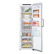 LG 386L Fritstående køleskab (Hvid) - Energiklasse D, Door Cooling™, LINEARCooling™, FRESHBalancer™, Smart Diagnosis™ , GLT71SWCSF