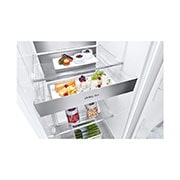 LG 386L Fritstående køleskab (Hvid) - Energiklasse C, DoorCooling™, LINEARCooling™, FRESHBalancer™, Smart Diagnosis™ , GLT71SWCSX