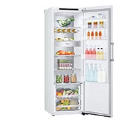 LG 386L Fritstående køleskab (Hvid) - Energiklasse C, DoorCooling™, LINEARCooling™, FRESHBalancer™, Smart Diagnosis™ , GLT71SWCSX