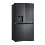 LG 638L InstaView French Door (Essence Black) - Energiklasse E, Vand-/isdispenser med vandtilkobling, Smart Diagnosis™ med Wi-Fi, GMG960EVJE
