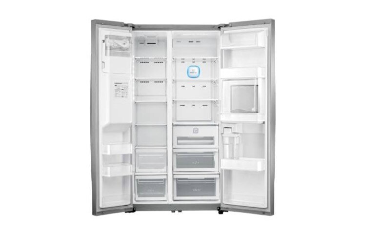 LG Afrimningsfrit side-by-side-skab i med Non Plumbing isdispenser (508 L), GS9166AVLZ