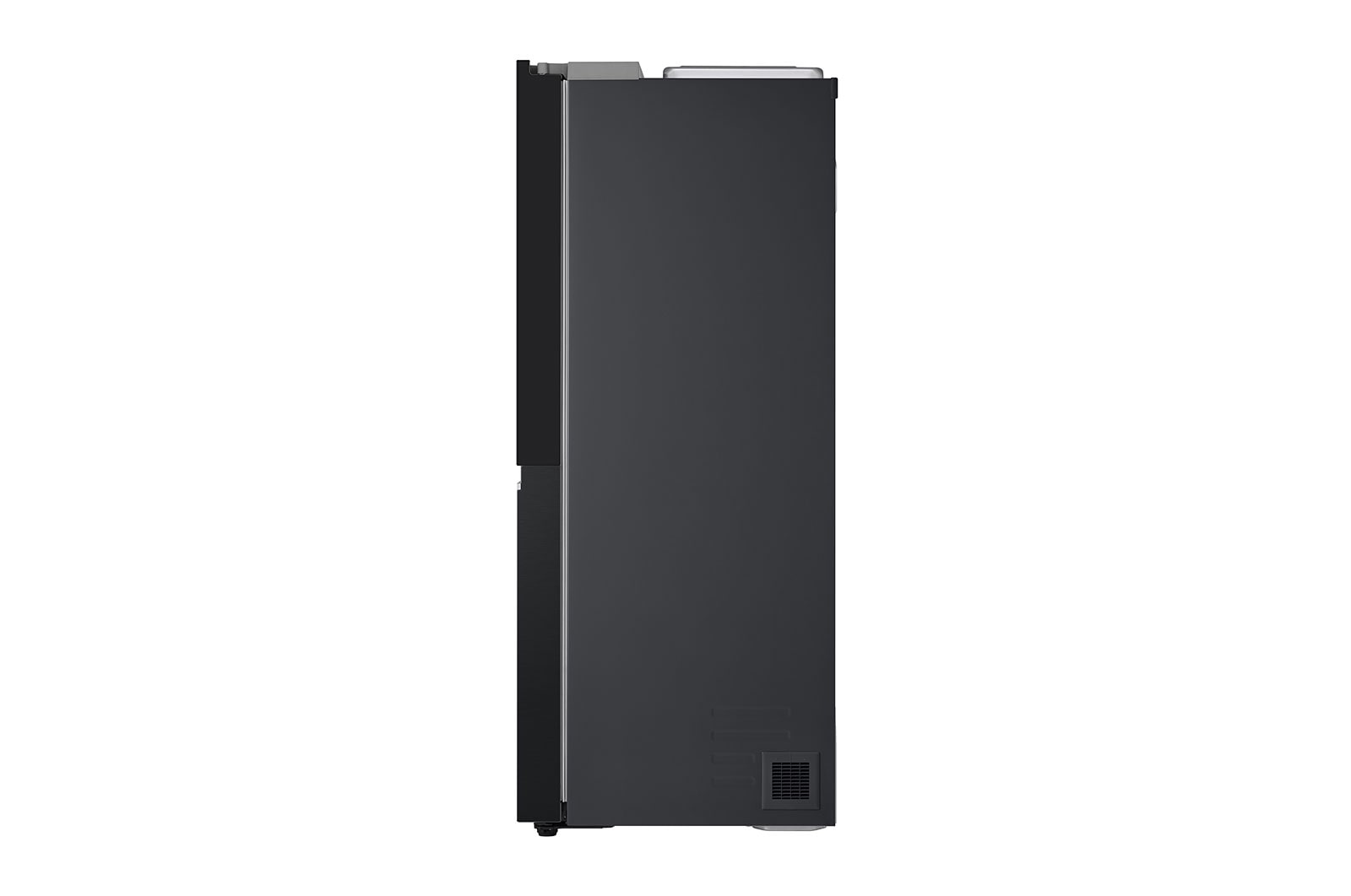 LG 635L InstaView™ Side by Side (Matte Black), Energiklasse E, Vand-/isdispenser med vandtilkobling, Smart Diagnosis™ med Wi-Fi, GSGV80EPLL