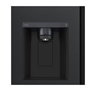 LG 635L InstaView™ Side by Side (Matte Black), Energiklasse E, Vand-/isdispenser med vandtilkobling, Smart Diagnosis™ med Wi-Fi, GSGV80EPLL