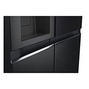 LG 635L InstaView™ Side by Side (Matte Black), Energiklasse E, Vand-/isdispenser med vandtilkobling, Smart Diagnosis™ med Wi-Fi, GSGV80EPLL