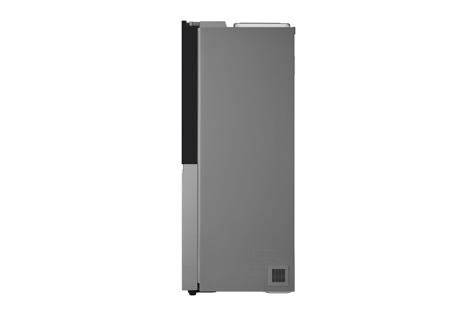 LG 635L InstaView™ Side by Side (Prime Silver), Energiklasse E, Vand-/isdispenser med vandtilkobling, Smart Diagnosis™ med Wi-Fi, GSGV80PYLL