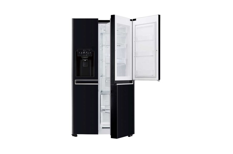 LG 625L Side by Side (Black) Energiklasse F, Vand-/isdispenser med vandtilkobling, Smart Diagnosis™ med Wi-Fi, GSJ760WBXV