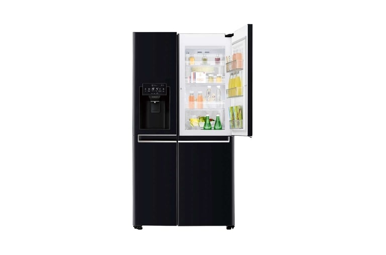 LG 625L Side by Side (Black) Energiklasse F, Vand-/isdispenser med vandtilkobling, Smart Diagnosis™ med Wi-Fi, GSJ760WBXV