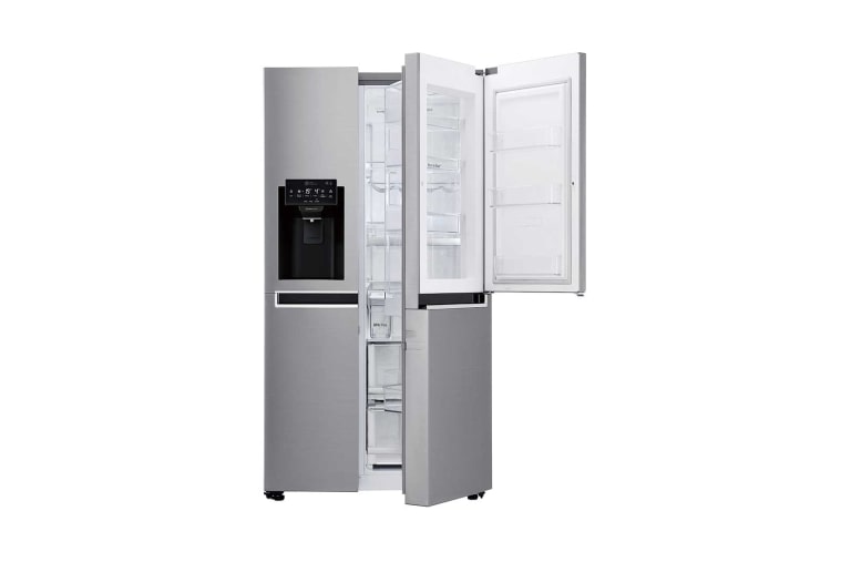 LG 625L Door in Door™ Side by Side (Shiny Steel) Energiklasse F Non Plumbing, Smart Diagnosis™ med wifi, GSJ761PZTZ