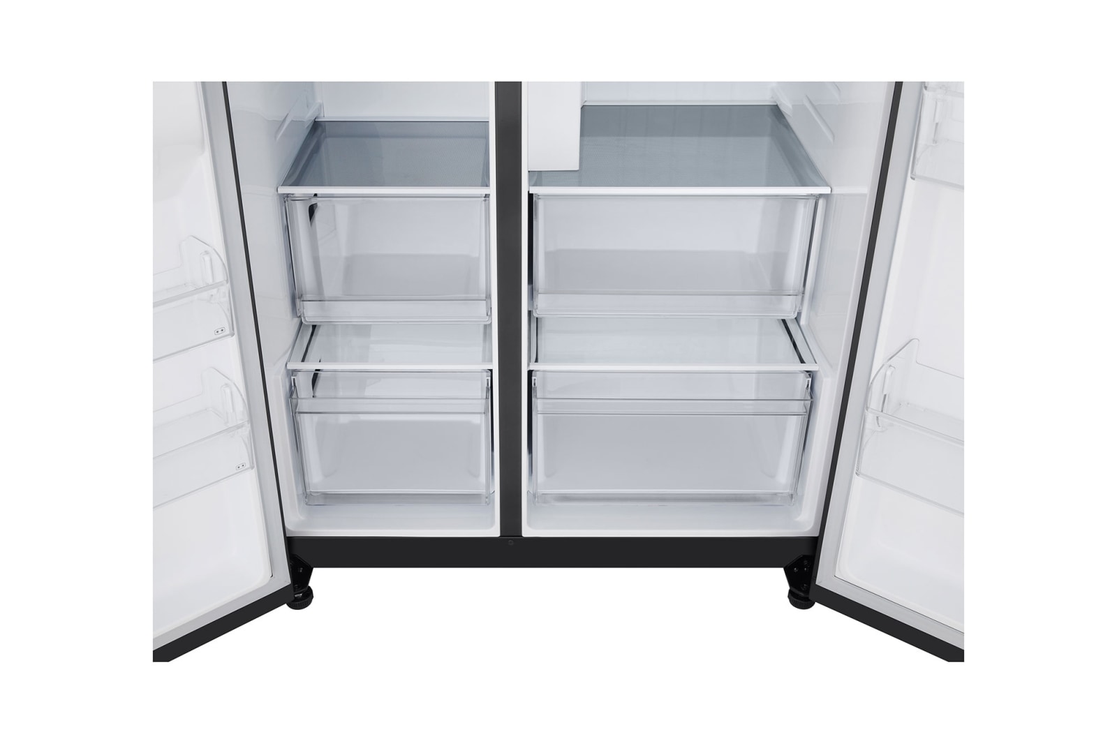 LG 638L Door in Door™ Side by Side (Matte Black), Energiklasse E, Vand-/isdispenser med vandtilkobling, Smart Diagnosis™ , GSJC40EPPE