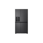 LG 638L Door in Door™ Side by Side (Matte Black), Energiklasse E, Vand-/isdispenser med vandtilkobling, Smart Diagnosis™ , GSJC40EPPE