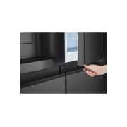 LG 638L Door in Door™ Side by Side (Matte Black), Energiklasse E, Vand-/isdispenser med vandtilkobling, Smart Diagnosis™ , GSJC40EPPE