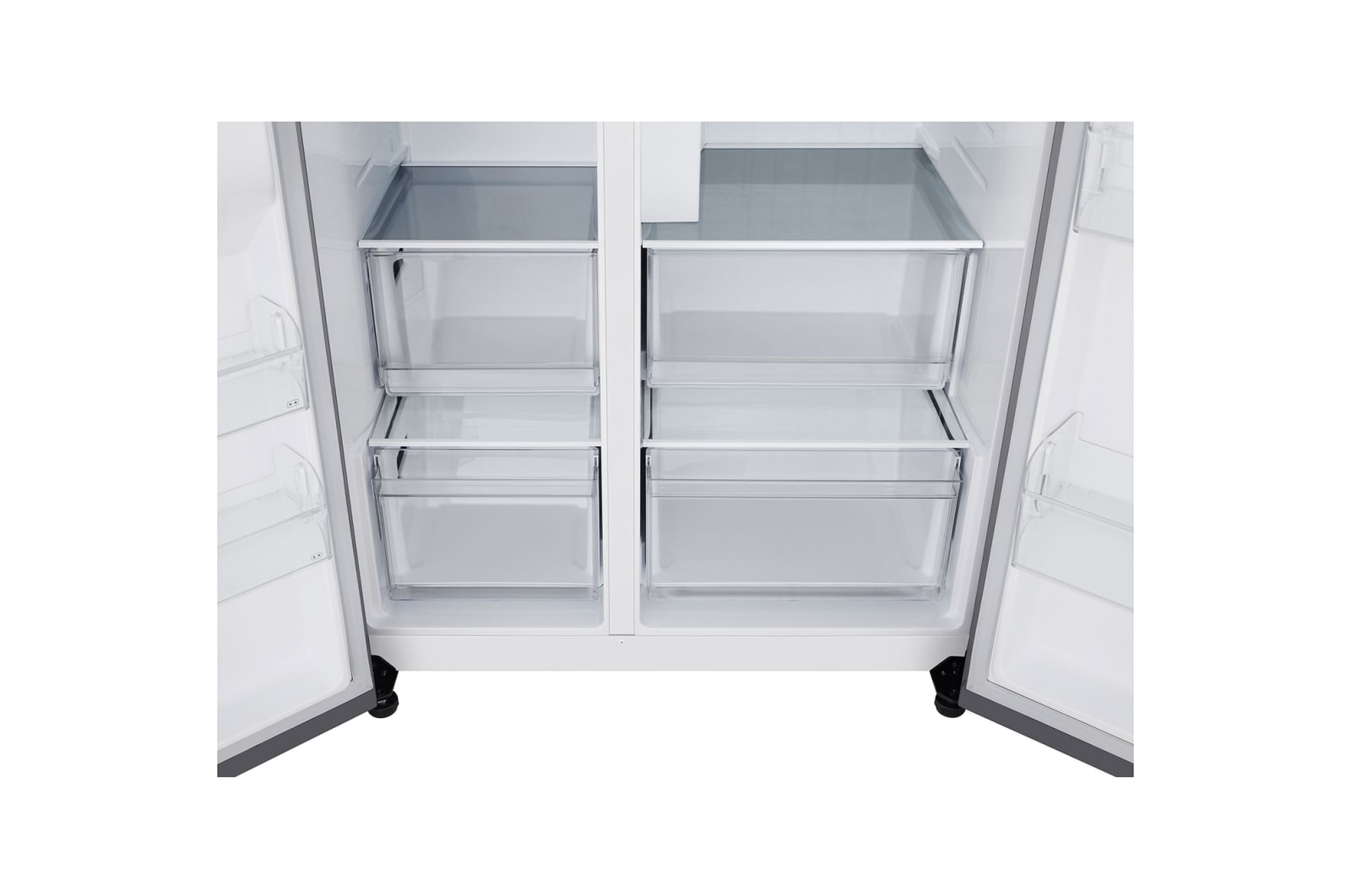 LG 638L Door in Door™ Side by Side (Prime Silver), Energiklasse E, Vand-/isdispenser med vandtilkobling, Smart Diagnosis™ , GSJC40PYPE