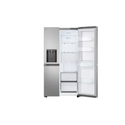 LG 638L Door in Door™ Side by Side (Prime Silver), Energiklasse E, Vand-/isdispenser med vandtilkobling, Smart Diagnosis™ , GSJC40PYPE