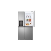 LG 638L Door in Door™ Side by Side (Prime Silver), Energiklasse E, Vand-/isdispenser med vandtilkobling, Smart Diagnosis™ , GSJC40PYPE