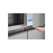 LG 638L Door in Door™ Side by Side (Prime Silver), Energiklasse E, Vand-/isdispenser med vandtilkobling, Smart Diagnosis™ , GSJC40PYPE