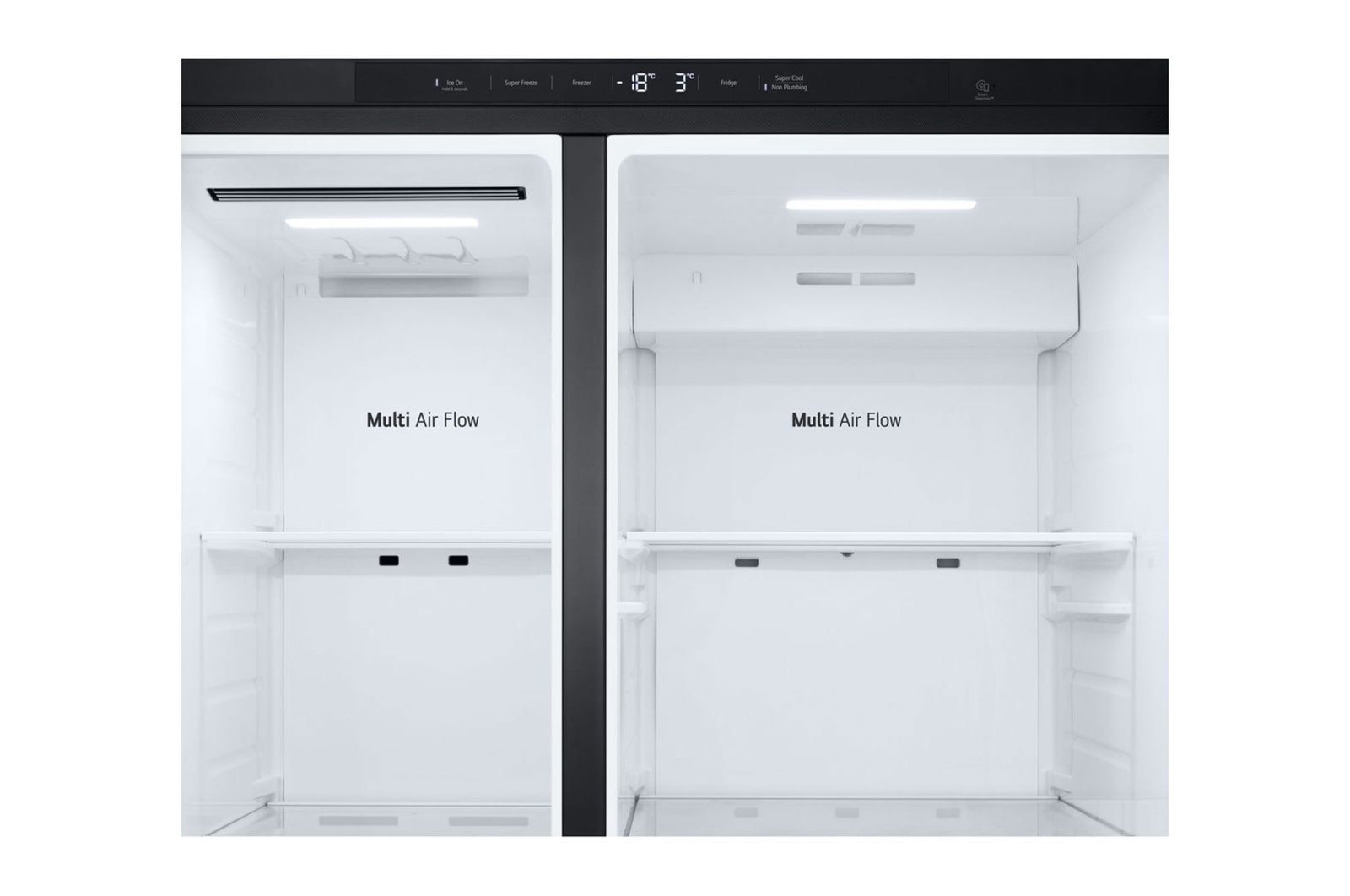 LG 641L Door in Door™ Side by Side (Matte Black), Energiklasse E, Vand-/isdispenser uden vandtilkobling, Smart Diagnosis™ , GSJC41EPPE