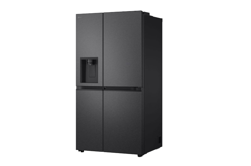 LG 641L Door in Door™ Side by Side (Matte Black), Energiklasse E, Vand-/isdispenser uden vandtilkobling, Smart Diagnosis™ , GSJC41EPPE