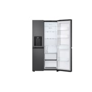 LG 641L Door in Door™ Side by Side (Matte Black), Energiklasse E, Vand-/isdispenser uden vandtilkobling, Smart Diagnosis™ , GSJC41EPPE