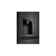 LG 641L Door in Door™ Side by Side (Matte Black), Energiklasse E, Vand-/isdispenser uden vandtilkobling, Smart Diagnosis™ , GSJC41EPPE