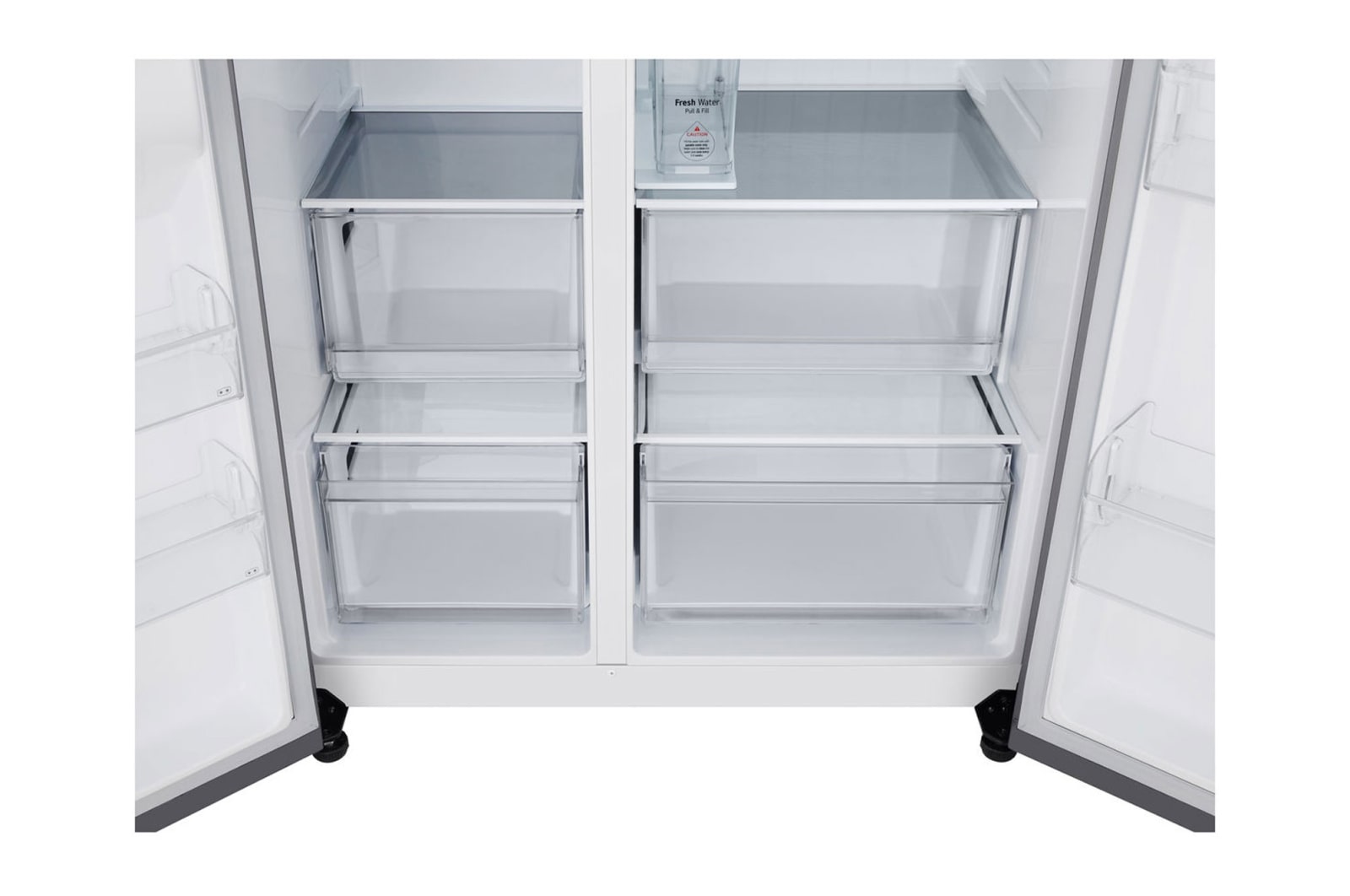 LG 641L Door in Door™ Side by Side (Prime Silver), Energiklasse E, Vand-/isdispenser uden vandtilkobling, Smart Diagnosis™ , GSJC41PYPE