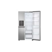 LG 641L Door in Door™ Side by Side (Prime Silver), Energiklasse E, Vand-/isdispenser uden vandtilkobling, Smart Diagnosis™ , GSJC41PYPE