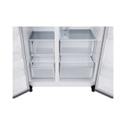 LG 641L Door in Door™ Side by Side (Prime Silver), Energiklasse E, Vand-/isdispenser uden vandtilkobling, Smart Diagnosis™ , GSJC41PYPE