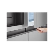 LG 641L Door in Door™ Side by Side (Prime Silver), Energiklasse E, Vand-/isdispenser uden vandtilkobling, Smart Diagnosis™ , GSJC41PYPE
