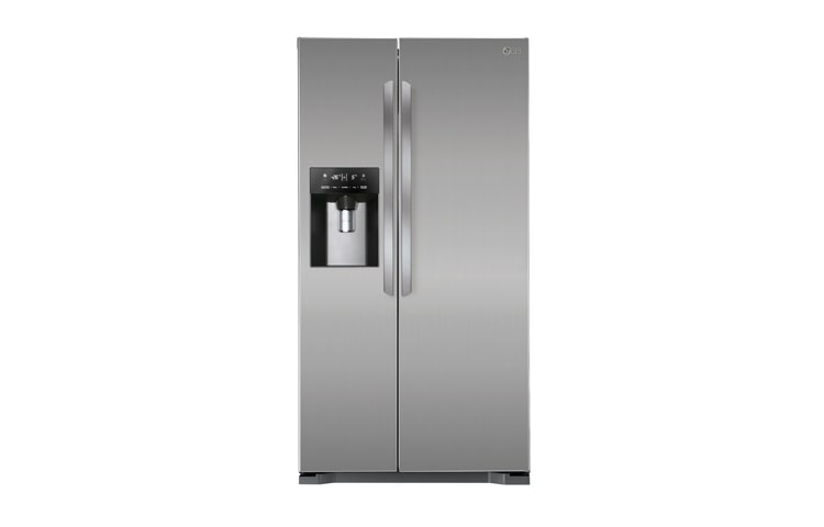 Visning forfra af Afrimningsfrit side-by-side-skab i med isdispenser (508 L) GSL325PVCV