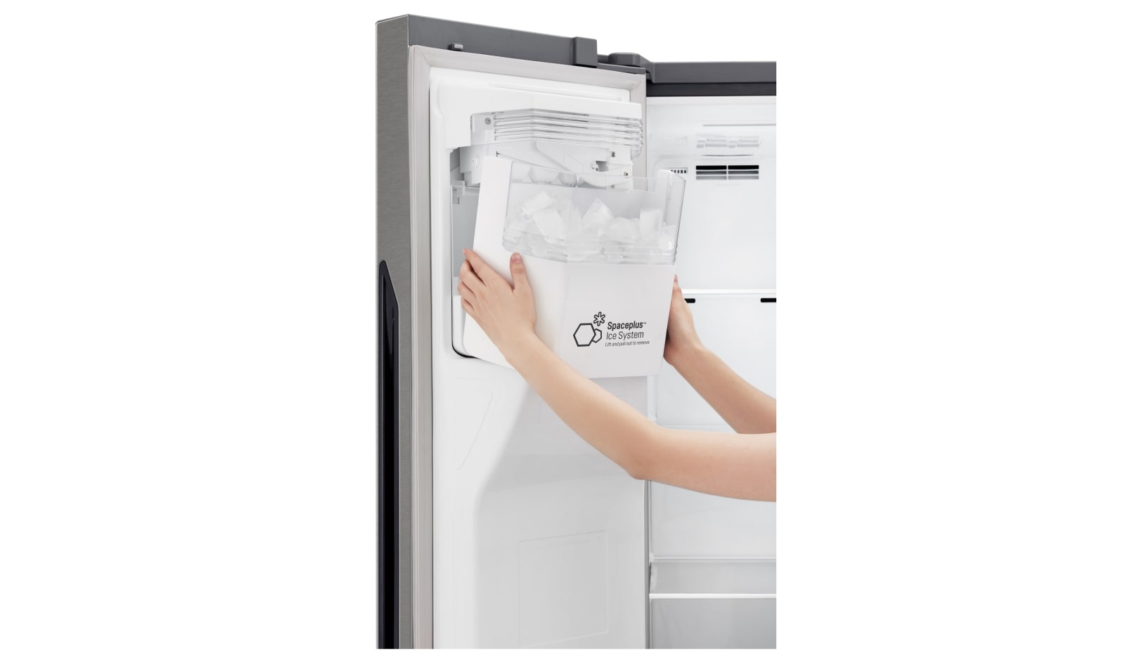 LG 606L Side by Side (mørkegrå) - Is og vand dispenser Energiklasse F Plumbing, Smart Diagnosis™, GSL360ICEV