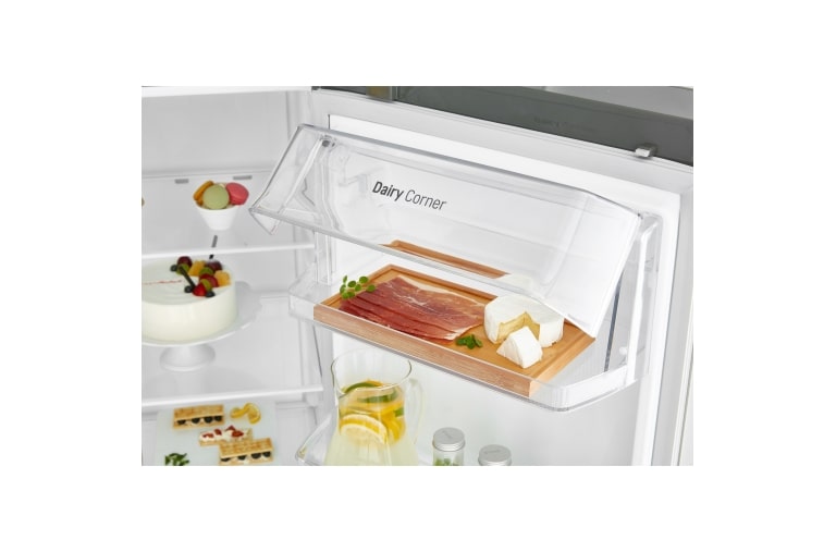 LG 606L Side by Side (mørkegrå) - Is og vand dispenser Energiklasse F Plumbing, Smart Diagnosis™, GSL360ICEV