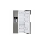 LG 606L Side by Side (mørkegrå) - Is og vand dispenser Energiklasse F Plumbing, Smart Diagnosis™, GSL360ICEZ