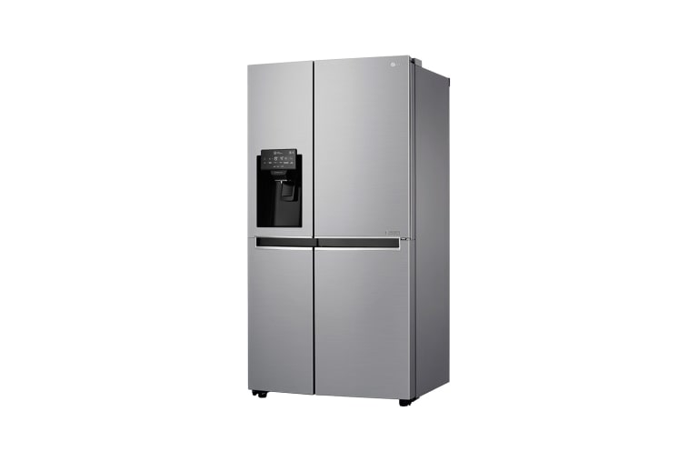 LG 625L Side by Side (Shiny Steel) Energiklasse F, Vand-/isdispenser med vandtilkobling, Smart Diagnosis™ med Wi-Fi, GSL760PZXV