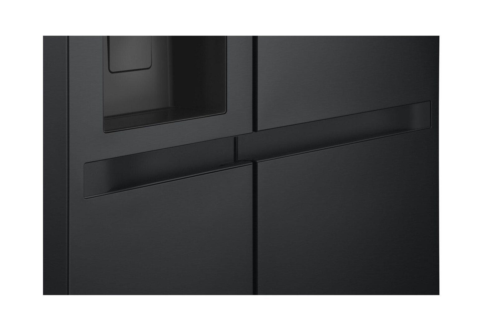 LG 638L Side by Side (Matte Black), Energiklasse E, Vand-/isdispenser med vandtilkobling, Smart Diagnosis™, GSLC40EPPE