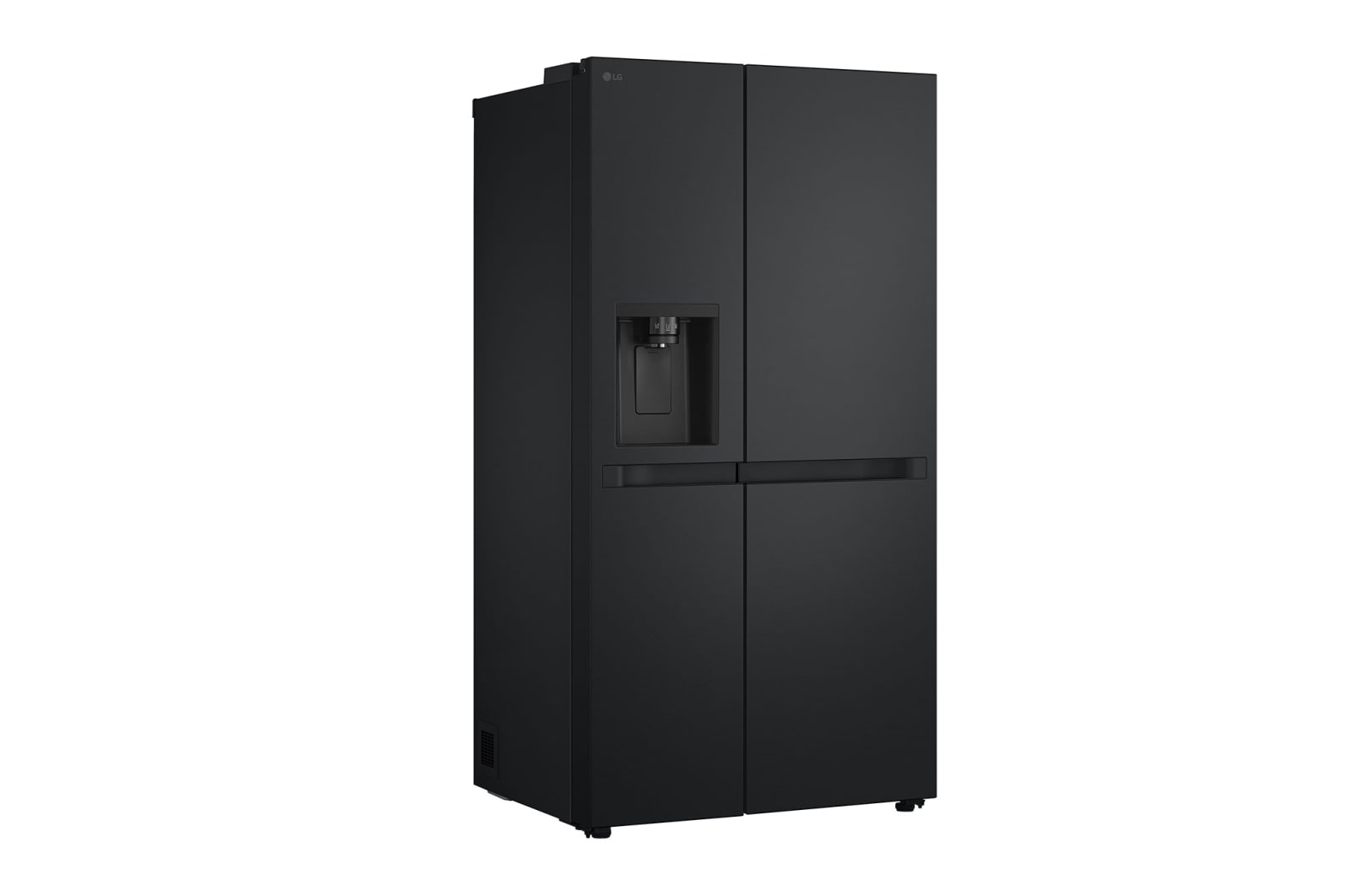 LG 638L Side by Side (Matte Black), Energiklasse E, Vand-/isdispenser med vandtilkobling, Smart Diagnosis™, GSLC40EPPE