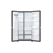 LG 638L Side by Side (Matte Black), Energiklasse E, Vand-/isdispenser med vandtilkobling, Smart Diagnosis™, GSLC40EPPE