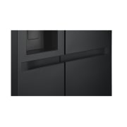 LG 638L Side by Side (Matte Black), Energiklasse E, Vand-/isdispenser med vandtilkobling, Smart Diagnosis™, GSLC40EPPE