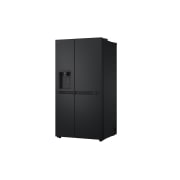 LG 638L Side by Side (Matte Black), Energiklasse E, Vand-/isdispenser med vandtilkobling, Smart Diagnosis™, GSLC40EPPE