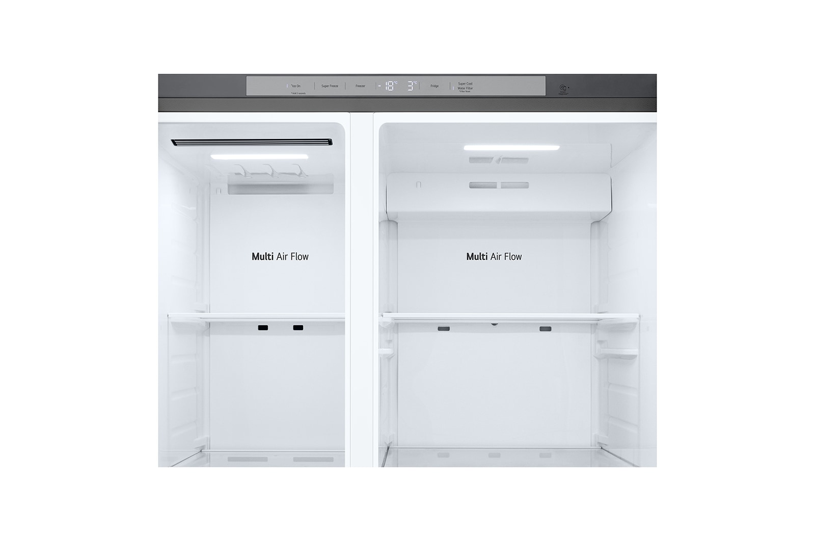 LG 638L Side by Side (Prime Silver), Energiklasse E, Vand-/isdispenser med vandtilkobling, Smart Diagnosis™, GSLC40PYPE