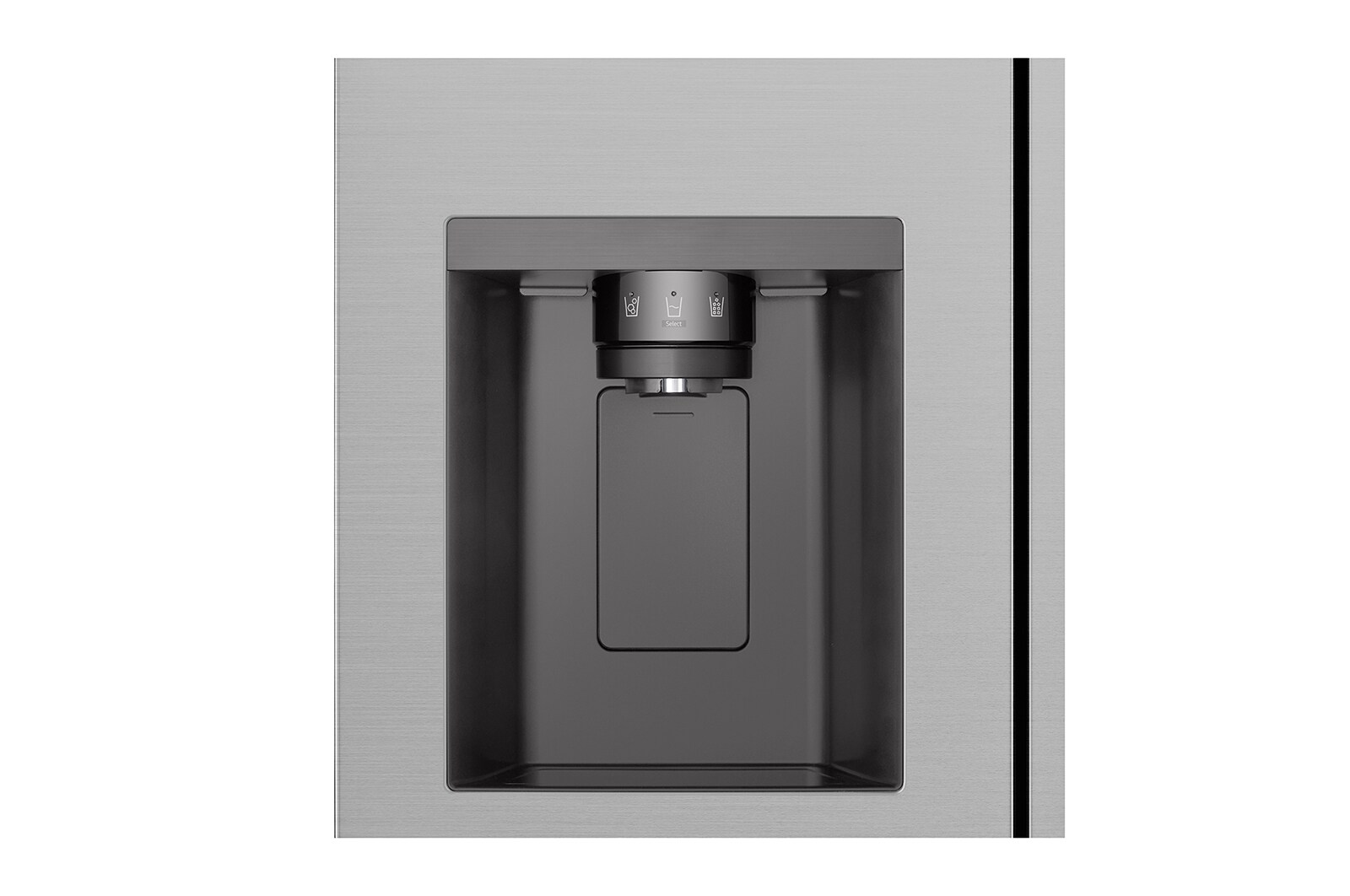 LG 638L Side by Side (Prime Silver), Energiklasse E, Vand-/isdispenser med vandtilkobling, Smart Diagnosis™, GSLC40PYPE