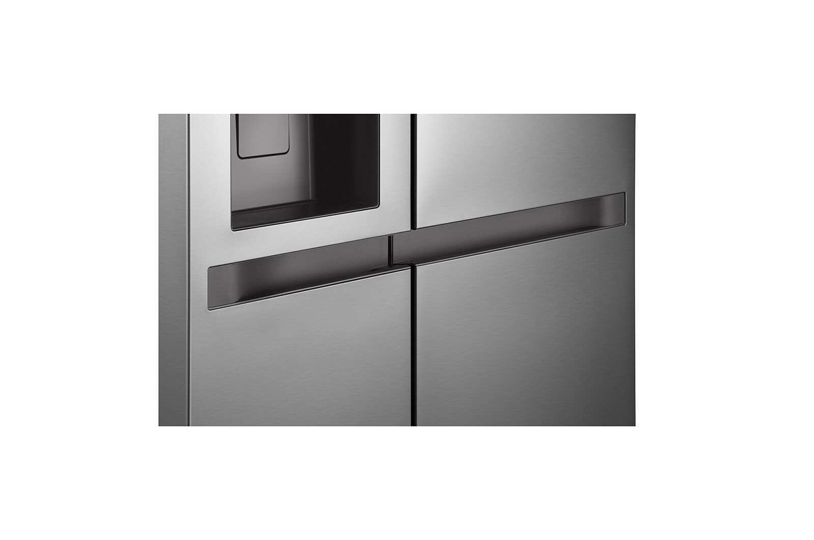 LG 638L Side by Side (Prime Silver), Energiklasse E, Vand-/isdispenser med vandtilkobling, Smart Diagnosis™, GSLC40PYPE