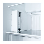 LG 638L Side by Side (Prime Silver), Energiklasse E, Vand-/isdispenser med vandtilkobling, Smart Diagnosis™, GSLC40PYPE