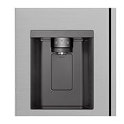 LG 638L Side by Side (Prime Silver), Energiklasse E, Vand-/isdispenser med vandtilkobling, Smart Diagnosis™, GSLC40PYPE