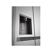LG 638L Side by Side (Prime Silver), Energiklasse E, Vand-/isdispenser med vandtilkobling, Smart Diagnosis™, GSLC40PYPE