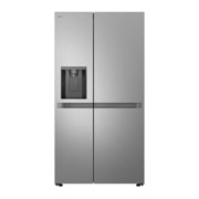 Visning forfra af 641L Side by Side (Prime Silver), Energiklasse E, Vand-/isdispenser uden vandtilkobling, Smart Diagnosis™, GSLC41PYPE