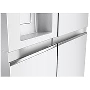 LG 635L Side by Side (Hvid), Is og vand dispenser, Energiklasse E, Vand-/isdispenser uden vandtilkobling, Smart Diagnosis™ med Wi-Fi, GSLV71SWTE
