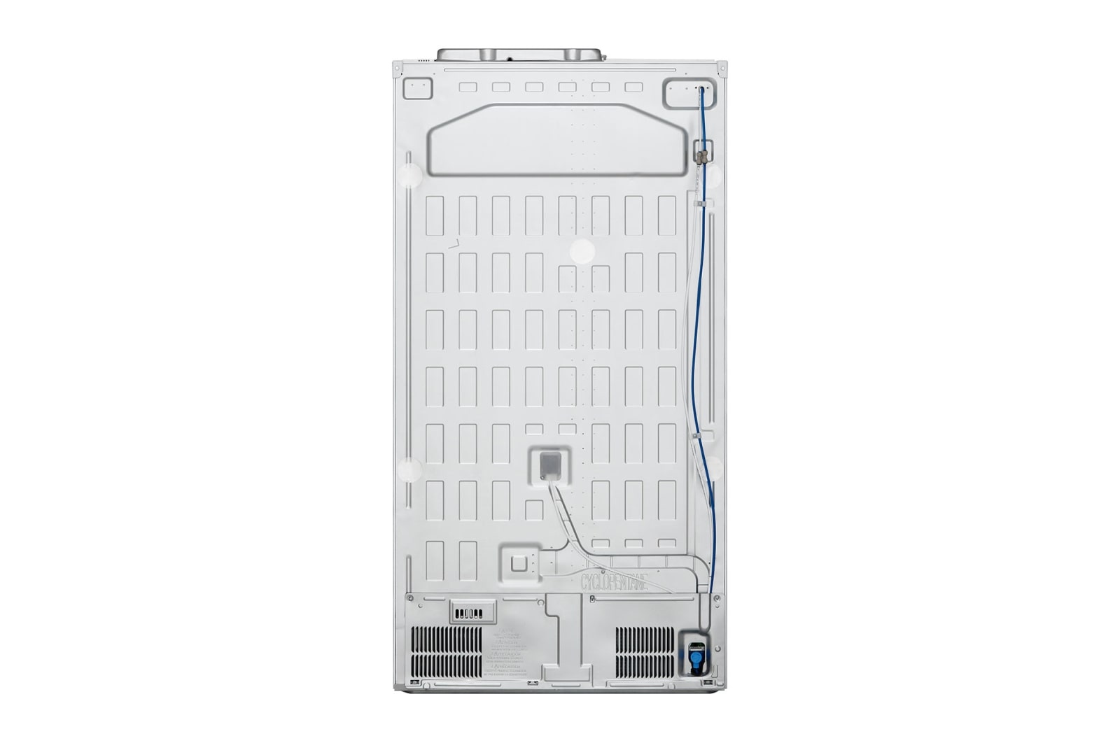 LG 635L Side by Side (Hvid), Is og vand dispenser, Energiklasse E, Vand-/isdispenser uden vandtilkobling, Smart Diagnosis™ med Wi-Fi, GSLV71SWTE