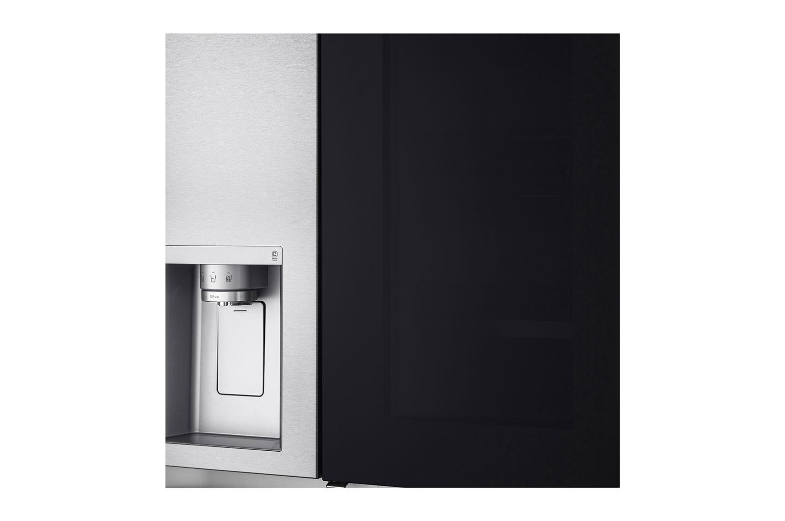 LG 635L InstaView Door in Door™ Side by Side (Metal Sorbet), Energiklasse E, Vand-/isdispenser uden vandtilkobling, Smart Diagnosis™ med Wi-Fi, GSXV91MBAE